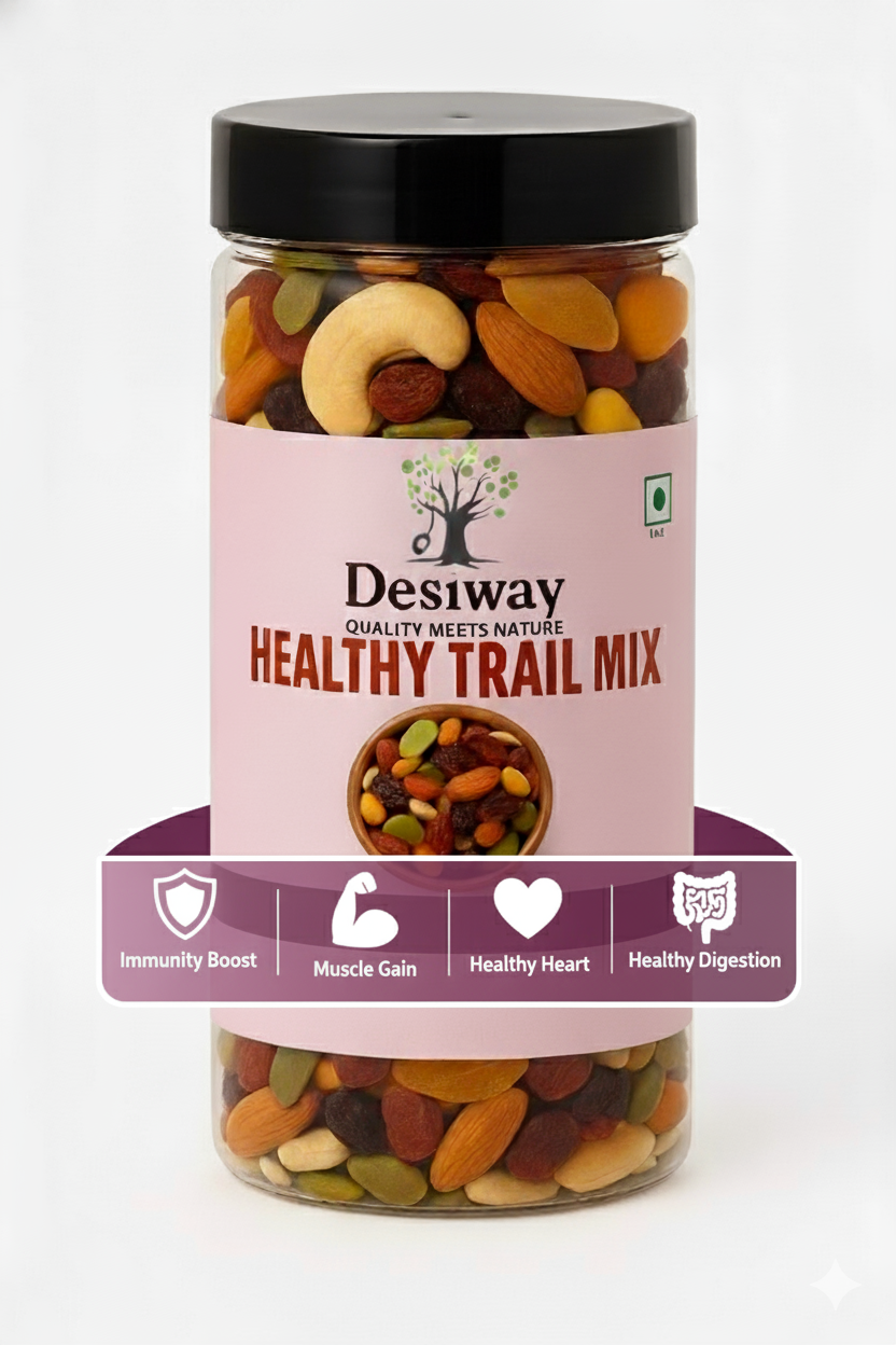 Desiway Healthy Trail Mix Superfood, Premium Nuts and Seeds, 200g, Supports Immunity and Digestion