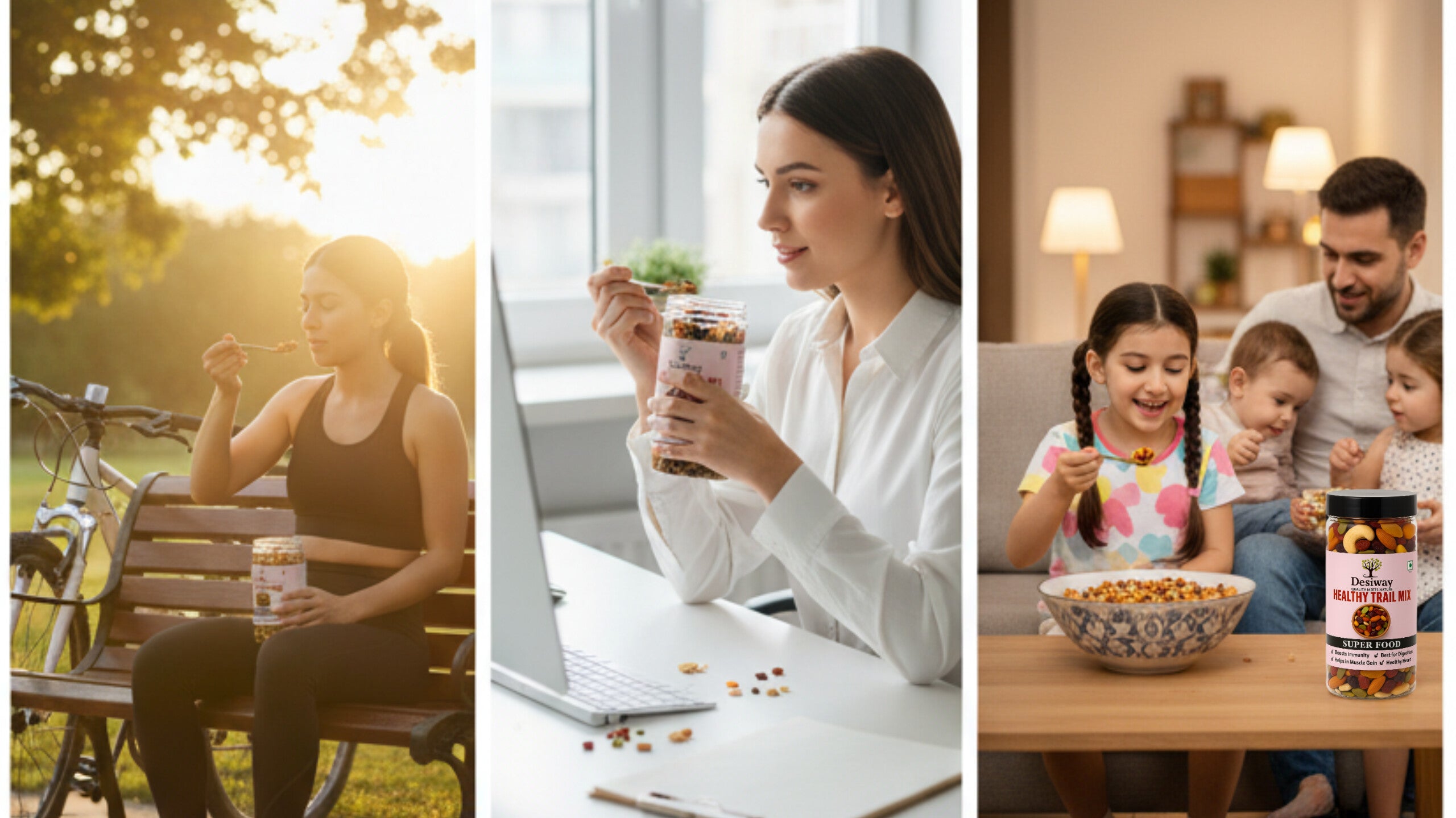 Desiway Healthy Trail Mix Superfood, Premium Nuts and Seeds, 200g, Supports Immunity and Digestion