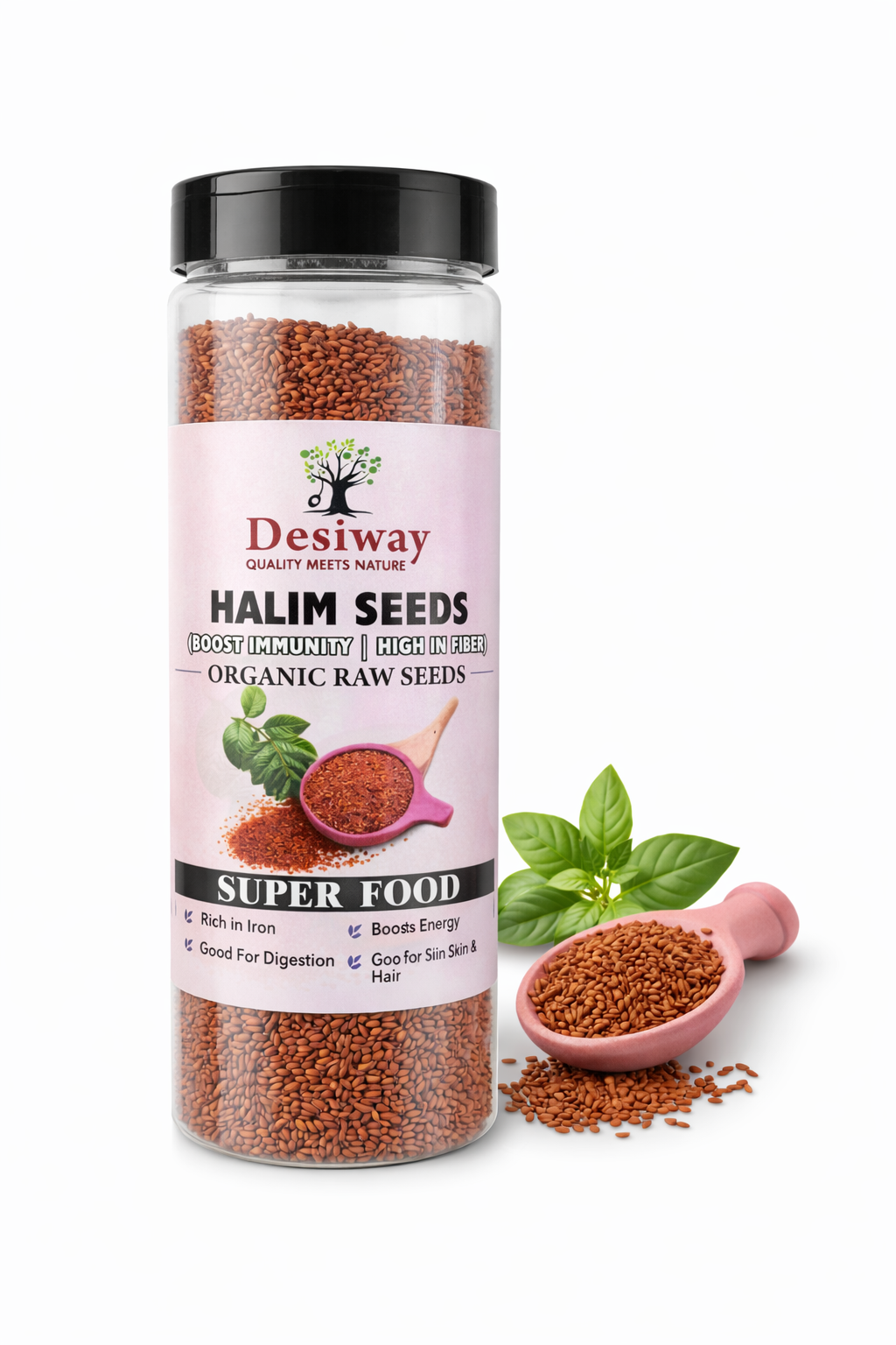 Desiway Halim Seeds (Garden Cress Seeds) 200g | Rich in Iron & Protein | Natural Superfood for Energy & Immunity | 100% Pure & Fresh