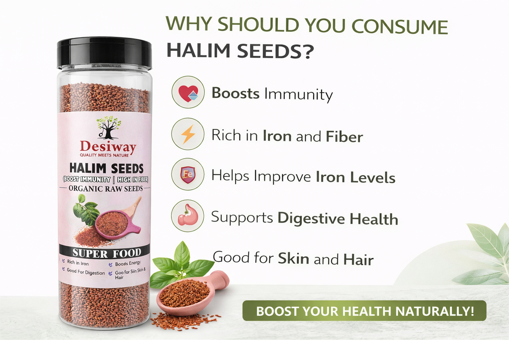 Desiway Halim Seeds (Garden Cress Seeds) 200g | Rich in Iron & Protein | Natural Superfood for Energy & Immunity | 100% Pure & Fresh