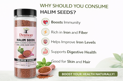 Desiway Halim Seeds (Garden Cress Seeds) 200g | Rich in Iron & Protein | Natural Superfood for Energy & Immunity | 100% Pure & Fresh